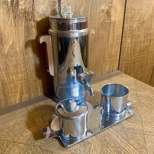 Vintage Manning Bowman Electric Coffee Percolator & Accessories