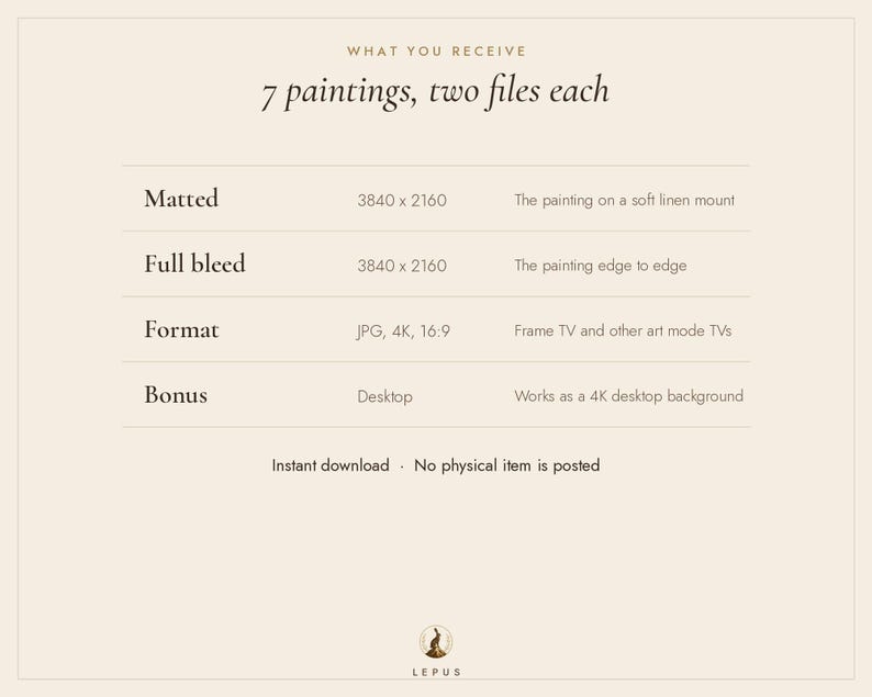 Valentines Frame TV Art Set of 7, Romantic Oil Paintings (Digital Download) image 5