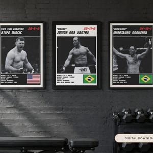 The full MMA Poster Set of 3, Heavyweight Kings, also available in the Lepus shop