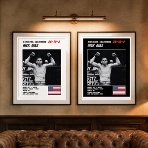 Nick Diaz MMA Poster | Stockton Fight Wall Art Print | Black and White Editions | Digital Download image 4