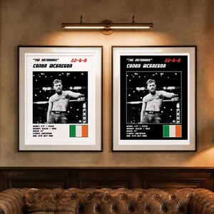 Conor McGregor MMA Poster | Gym Wall Art Print | White and Black Editions | Digital Download image 4
