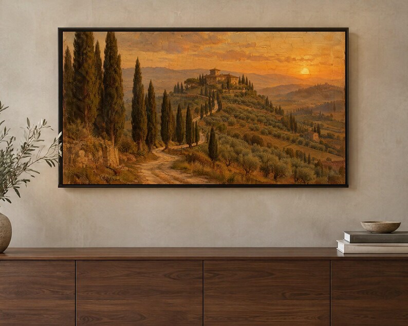 Landscape Frame TV Art Set of 6, Antique European Oil Paintings (Digital Download) image 4