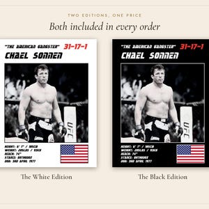 Chael Sonnen MMA Poster | Gym Wall Art Print | White and Black Editions | Digital Download image 5