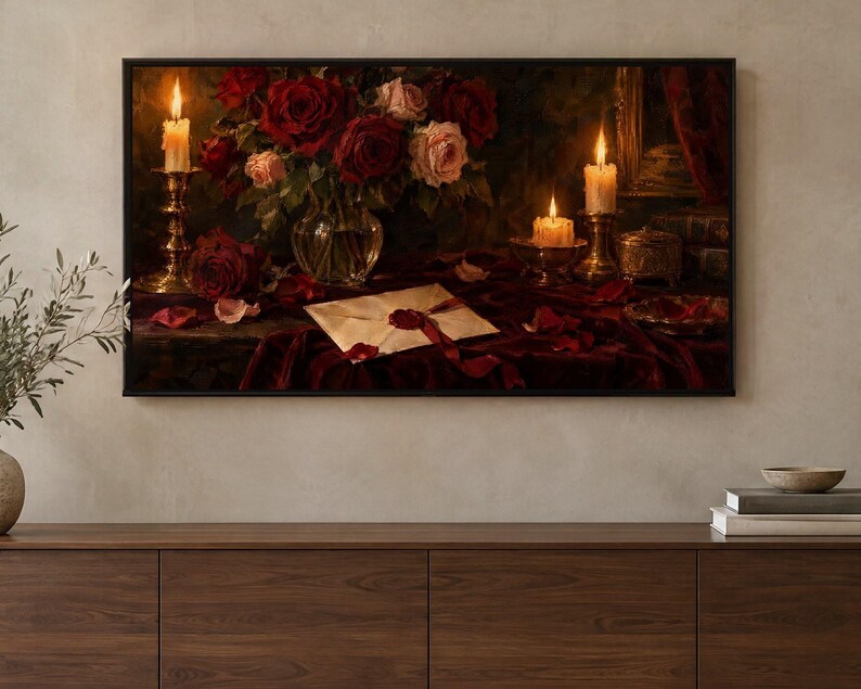 Valentines Frame TV Art Set of 7, Romantic Oil Paintings (Digital Download) image 3