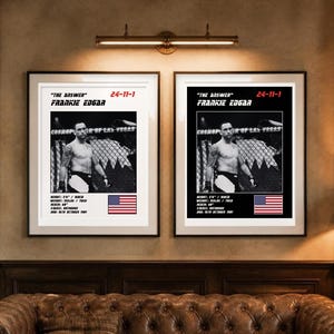 Frankie Edgar MMA Poster | The Answer Fight Wall Art Print | Black and White Editions | Digital Download image 4