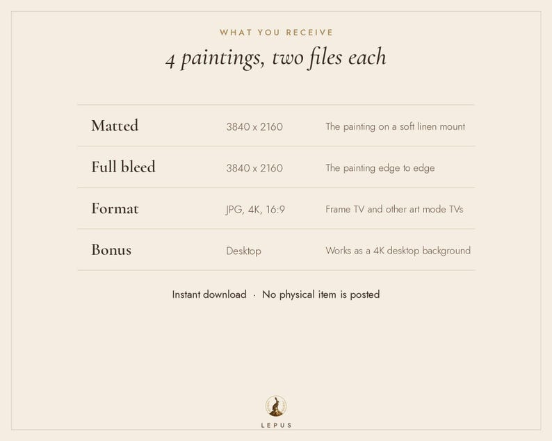 Christmas Frame TV Art Set of 4, Dogs and Cats Oil Paintings (Digital Download) image 5