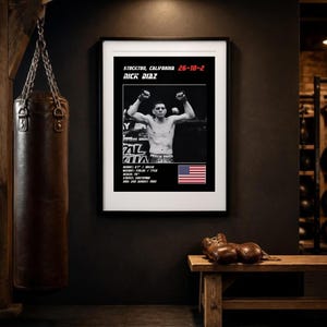 Nick Diaz MMA Poster | Stockton Fight Wall Art Print | Black and White Editions | Digital Download image 3