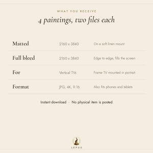 Vertical Frame TV Art: Nativity Christmas Set of 4, Portrait Oil Paintings (Digital Download) image 4