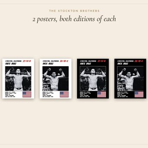 MMA Poster Pair | The Stockton Brothers | Nate Diaz, Nick Diaz | Fight Wall Art | Digital Download image 4