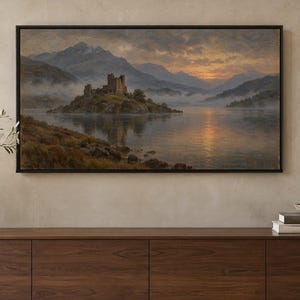 Landscape Frame TV Art Set of 6, Antique European Oil Paintings (Digital Download) image 3