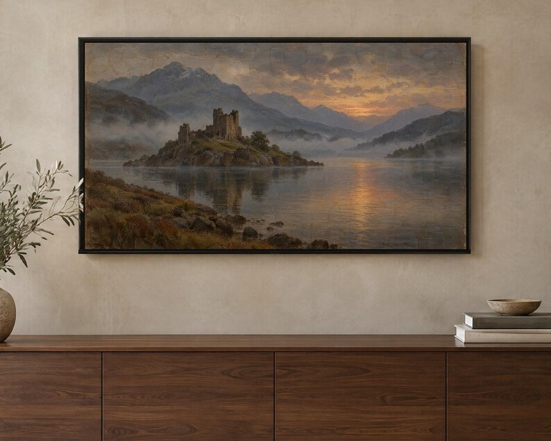 Landscape Frame TV Art Set of 6, Antique European Oil Paintings (Digital Download) image 3