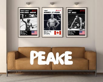 MMA Legacy Fighter Poster – Custom UFC Artwork (Digital Download)