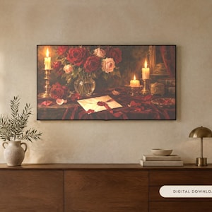 Valentines Frame TV Art Set of 7, Romantic Oil Paintings (Digital Download)