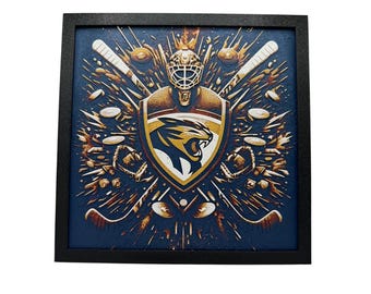 NHL Florida Panthers 3D Printed Artwork collectible man cave memorabilia - painting - mural
