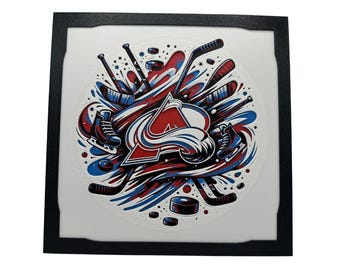 NHL Colorado Avalanche 3D Printed Artwork collectible man cave memorabilia - painting - mural