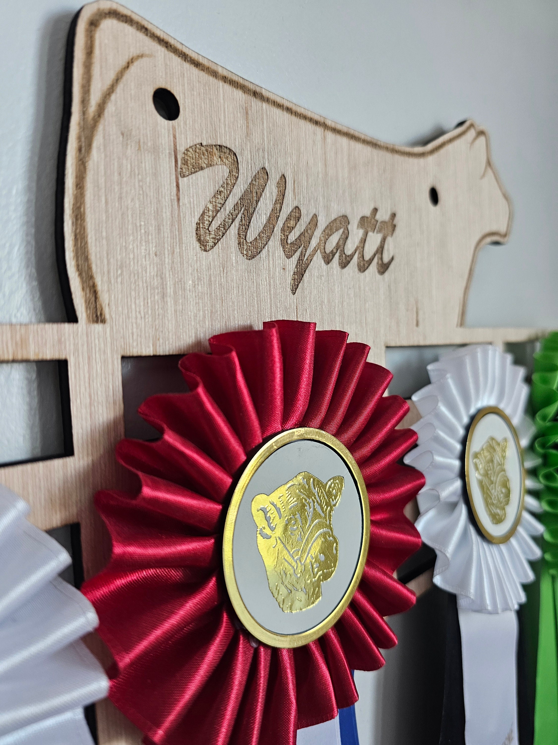 Goat Ribbons Custom Livestock Ribbon Hangers ,personalized Goat, Steer, Lamb and ...