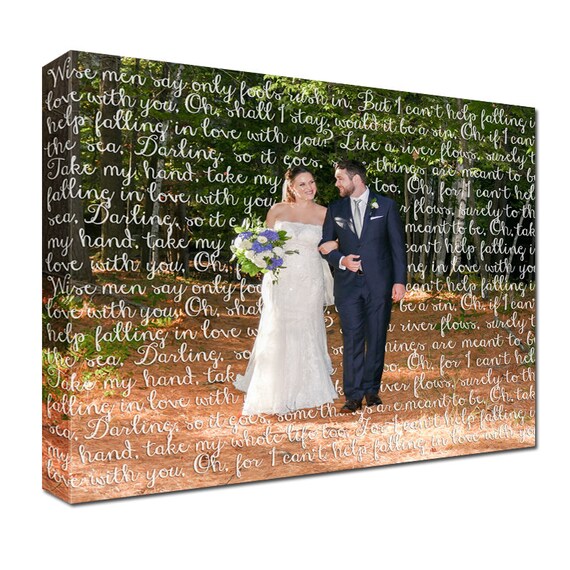 Cotton Anniversary Gift For Him Or Her First Dance Lyrics Etsy
