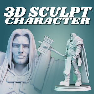 Custom 3D Design | Custom 3D Sculpt for 3D Printing | Custom 3D Printing Figurine | Custom Action Figure | 3D Sculpture