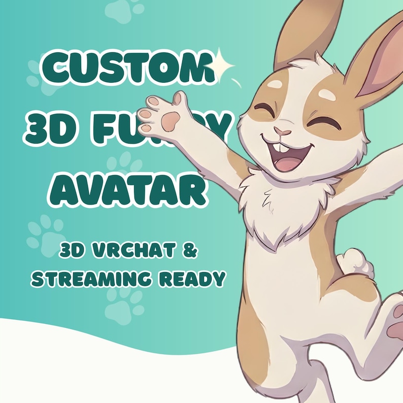 Custom 3D Furry Avatar Commission | Vrchat Vtuber Ready - Etsy Australia