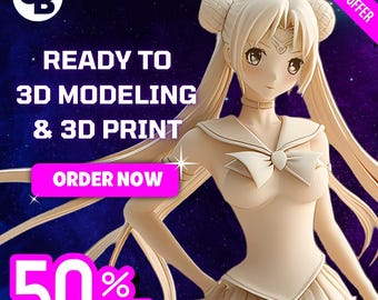 Custom 3D Character Model for 3D Printing | Anime, D&D, Props (STL, OBJ, 3MF)