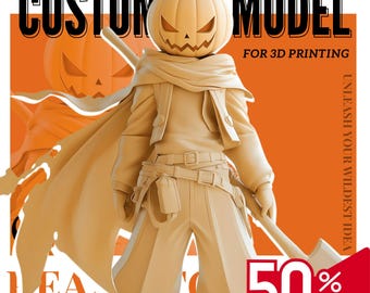 Custom 3D Figurine Model for 3D Print (Digital File)