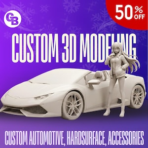 Benutzerdefinierte 3D Auto Miniatur | Personalisierte 3D Fahrzeug | Modelliermasse | 3D Design Automobil | Custom 3D Print Autoteile & Zubehör