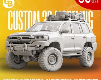 Custom Car Miniature | 3D Print Parts & Accessories | Hardsurface Modeling | Automotive Design | Personalized 3D Vehicle