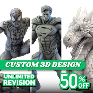 Custom 3D Modeling | Affordable 3D Design | Sculpting for 3D Printing Figurine | Custom Action Figure | 3D Sculpture