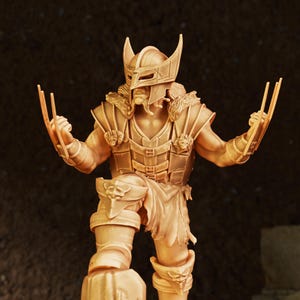 Dwarf Fighter Miniature STL | Loghain, Adamantine-Clad Guardian (Digital Download)