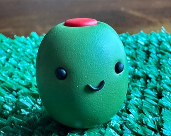 Rock Pet Olive Edition, Desk Pet comes with adoption certificate and mini chocolate bar