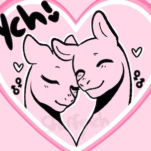 Joli couple de poneys YCH | Art personnalisé MLP