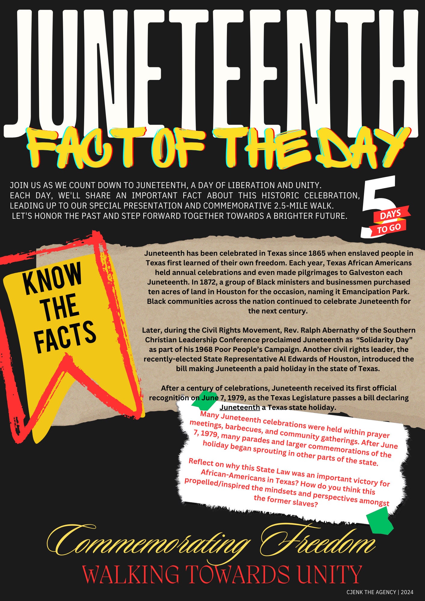 Juneteenth Facts of the Day 7-day Countdown to Educate About Juneteenth ...