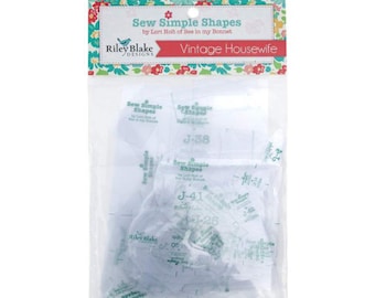 Vintage Housewife Sew Simple Shapes | Vintage Happy 2 Template Set STT-14753