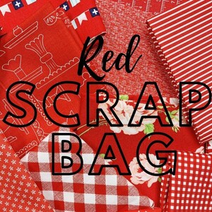 Red Scrap Bag - Two Size Options!