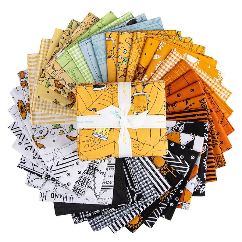 Scary Scraps Fat Quarter Bundle by J. Wecker Frisch for Riley Blake ...