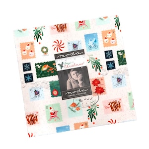 Tiny Christmas Layer Cake 10&quot; by Lizzy House for Moda Fabrics | 42 Precut 10&quot; Squares