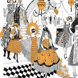 Costume Maker&#39;s Act II Costume Collage White Yardage by J. Wecker Frisch for Riley Blake Designs | CD16005-WHITE
