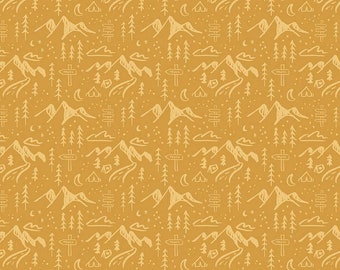 PRESALE Albion Gold Mountains Yardage by Amy Smart for Riley Blake Designs | C14592 GOLD