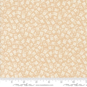 Dainty Meadow Tossed Petals Wheat Yardage by Heather Briggs of My Sew Quilty Life for Moda Fabrics | 31745 12