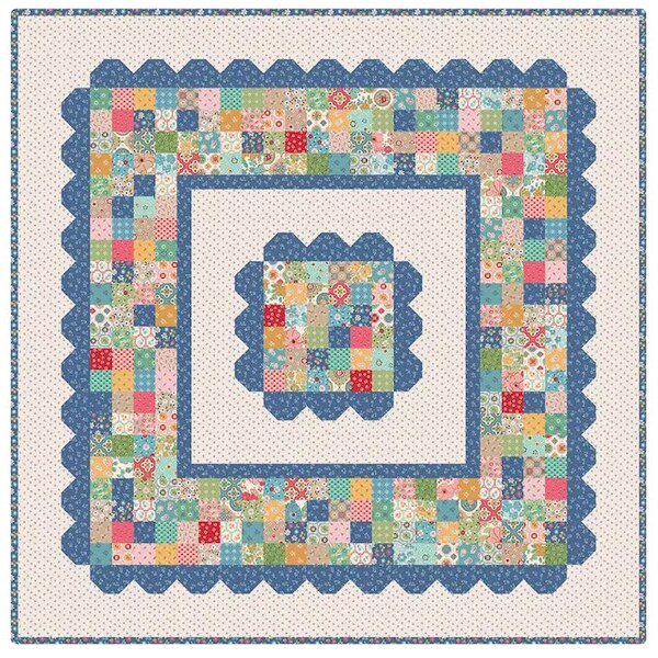 Mercantile Heritage Table Topper Boxed Kit by Lori Holt for Riley Blake Designs | 43" x 43"