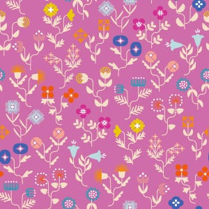Salutations Forget Me Not Heliotrope Yardage by Rashida Coleman Hale for Ruby Star Society | RS1092 13