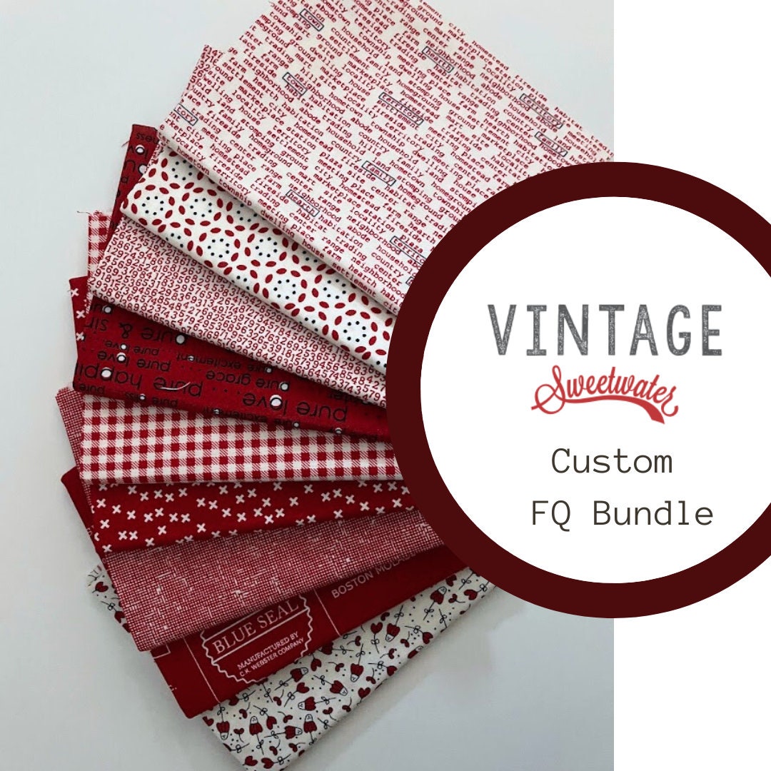 Vintage Red Colorway Fat Quarter Bundle by Sweetwater for Moda Fabrics ...