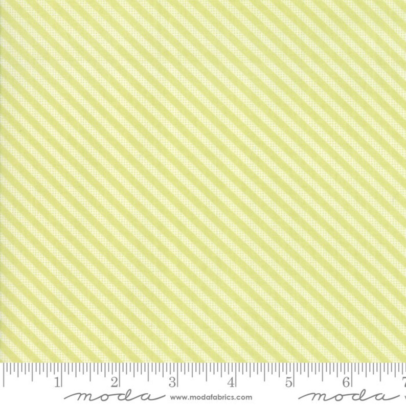 29076 19 Sugarcreek Pistachio Striped by Corey Yoder Little Miss Shabby for Moda
