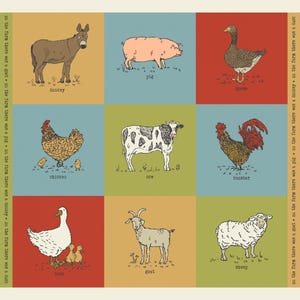 Farmstead Cut and Sew Panel Multi by Stacy Iest Hsu for Moda Fabrics | 36&quot; x 44&quot; Panels | 20908 11