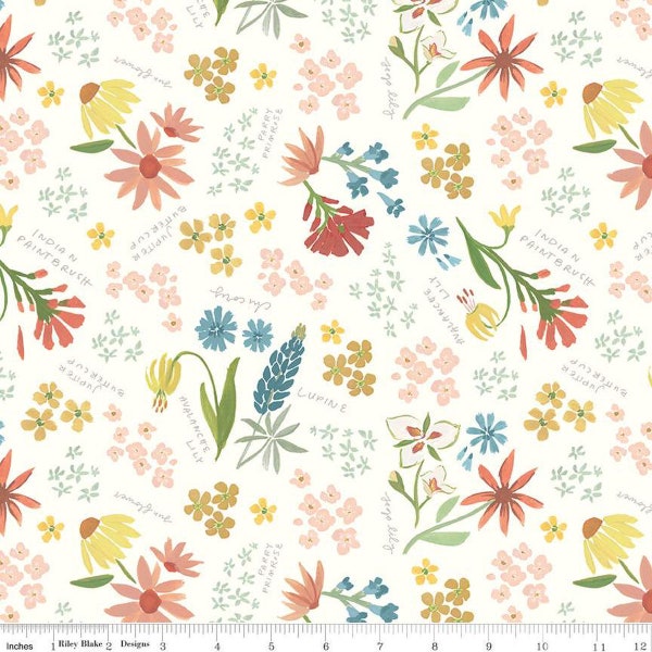 Albion Cream Main Yardage by Amy Smart for Riley Blake Designs | C14590 CREAM