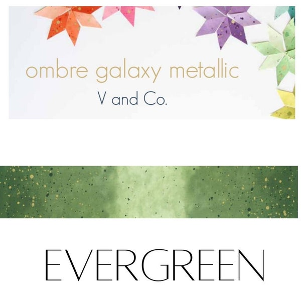 Sale! Ombre Galaxy Evergreen Yardage by V and Co for Moda Fabrics | SKU #10873 324M