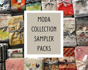 Moda Collection Sampler Pack | Factory Cut Fabric Samples Designer Collections Lots of Options LISTING A