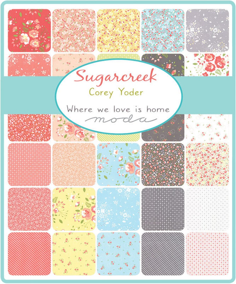 29076 19 Sugarcreek Pistachio Striped by Corey Yoder Little Miss Shabby for Moda