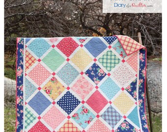 Lattice Quilt Pattern by Amy Smart of Diary of a Quilter | Throw, Twin, Queen and King Sizes | Precut Friendly