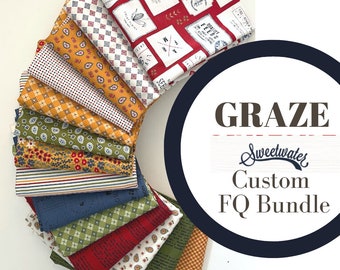 Graze Custom Fat Quarter Bundle by Sweetwater for Moda Fabrics | Custom Bundle | 14 FQs